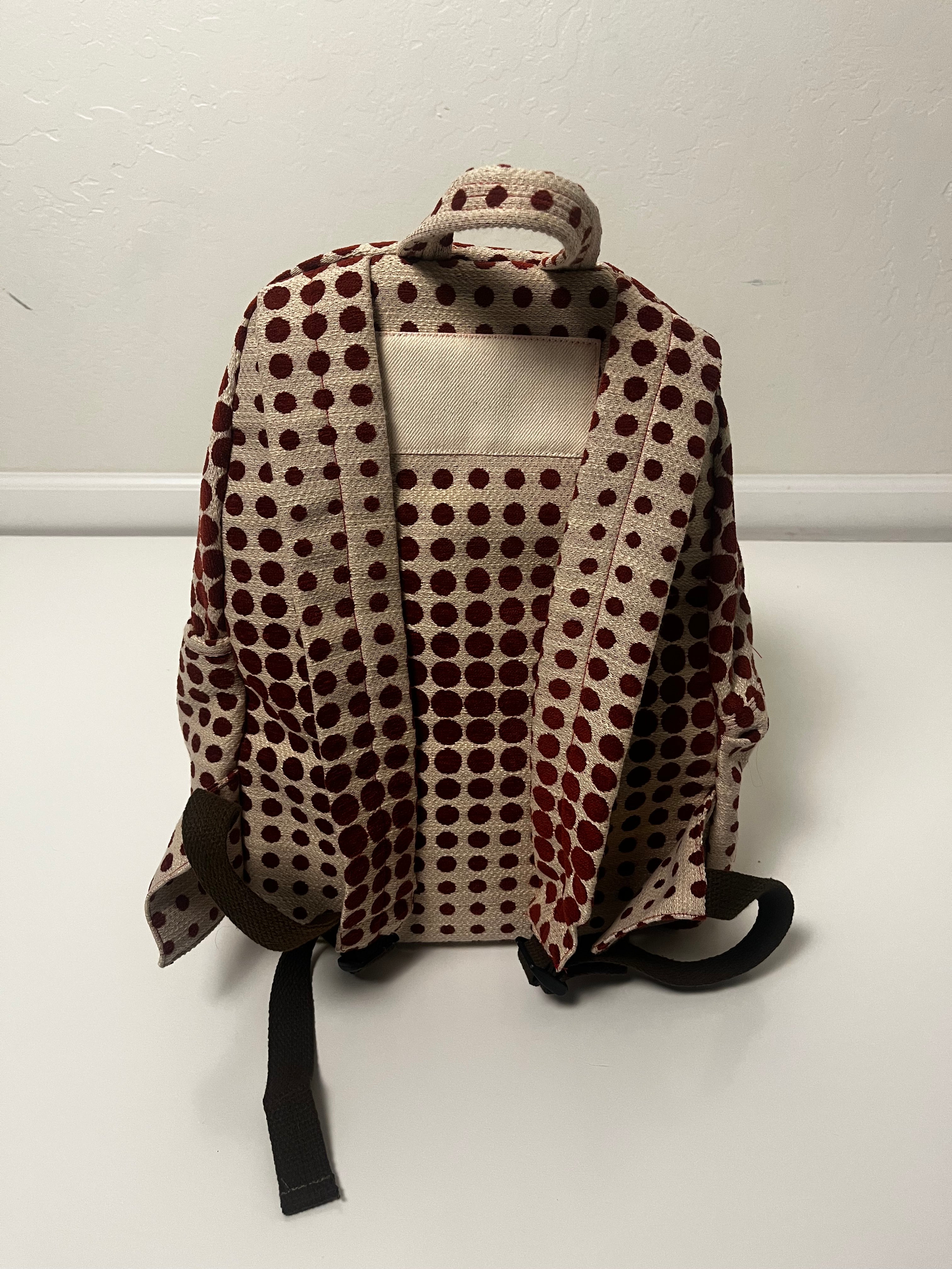 White Polka Dot Backpack