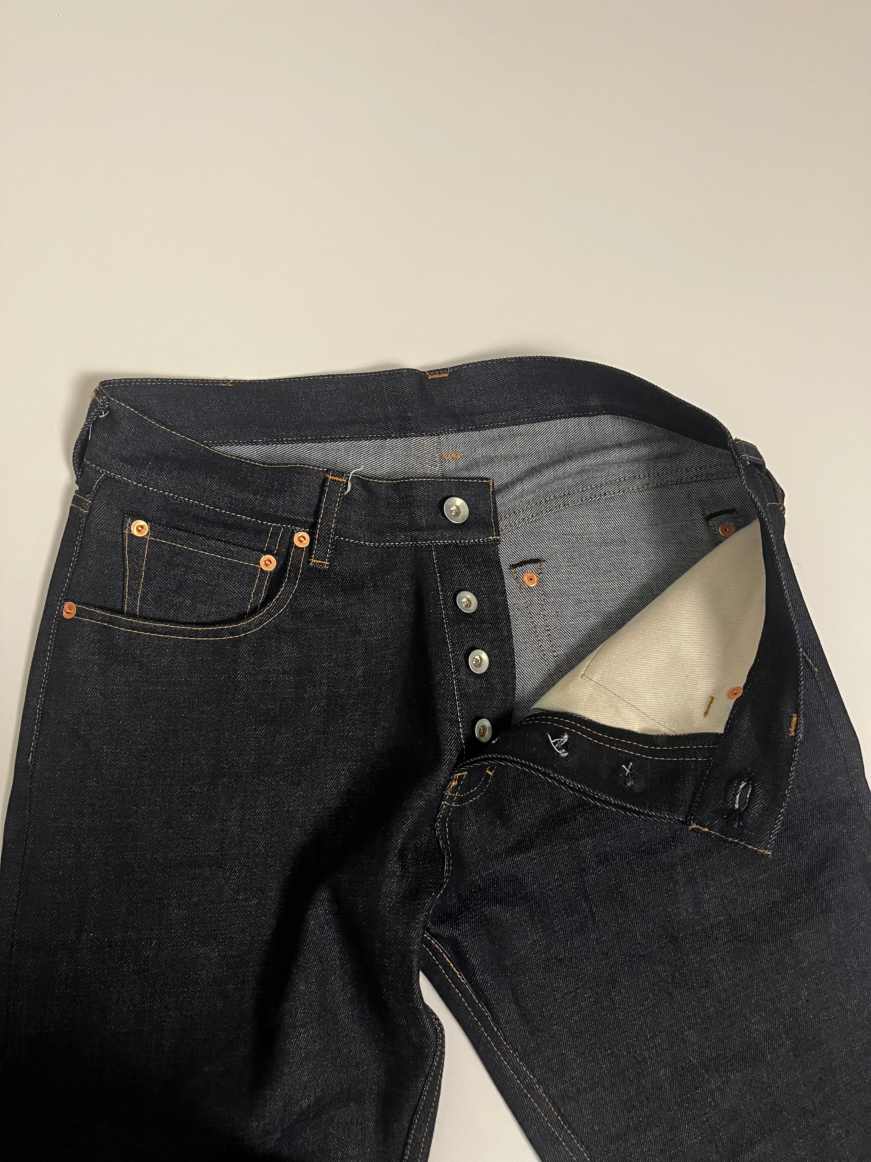 Raw Denim Swan Cut