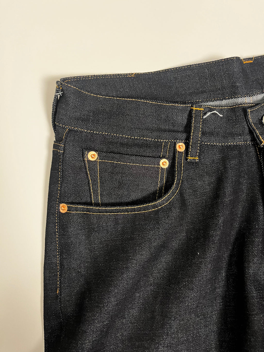 Raw Denim Swan Cut