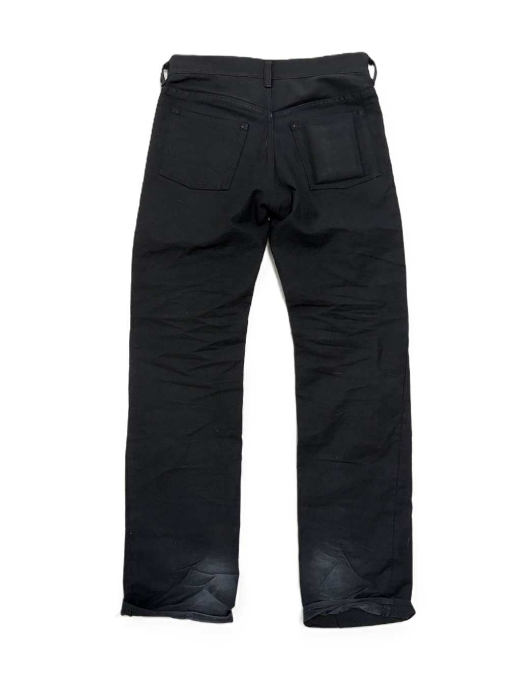 Slim Black Canvas Pants