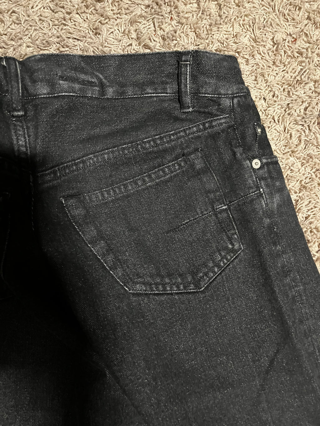 Washed Denim Swan Cut